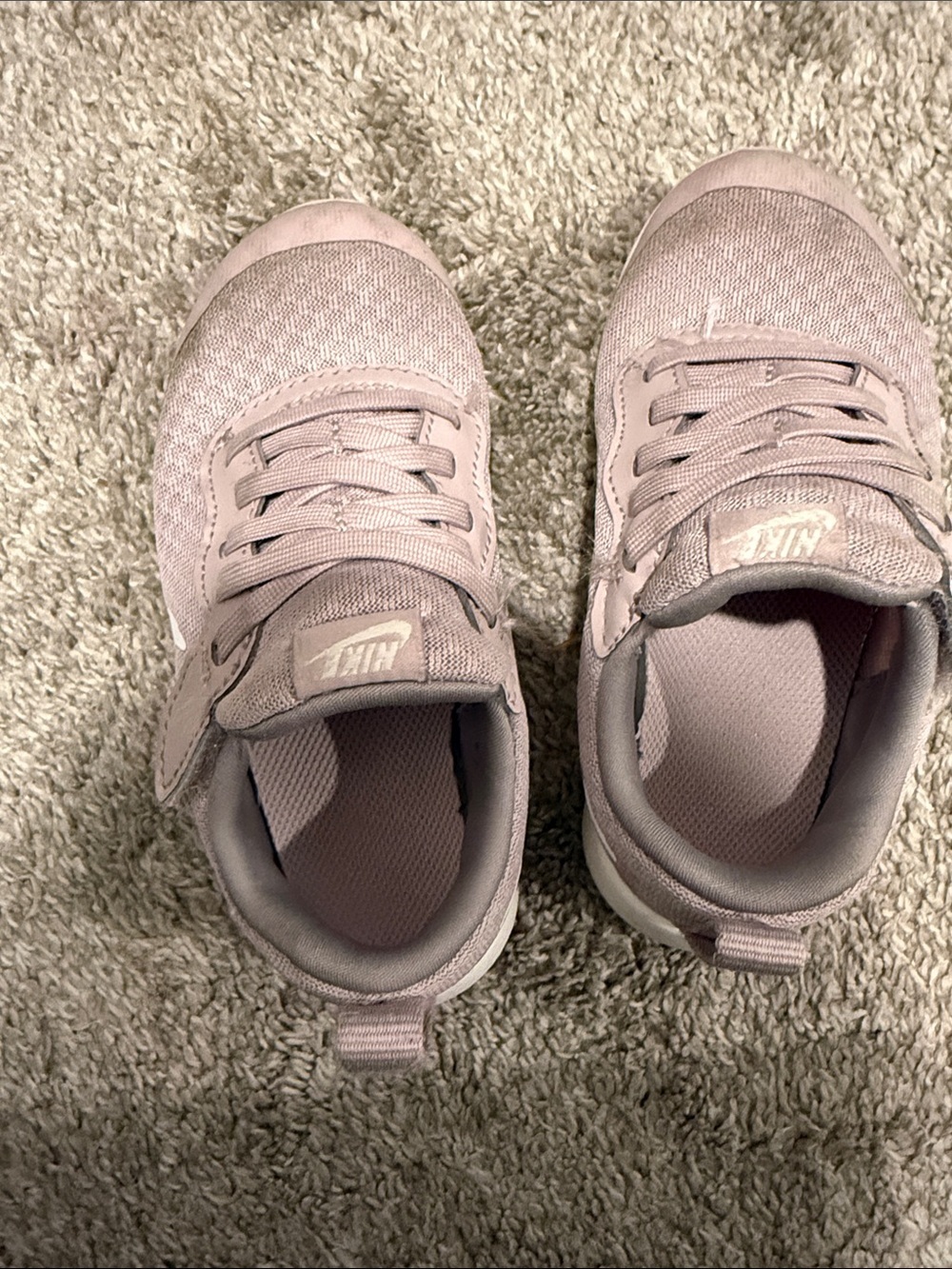 Nike Kids Pink Mesh Hook-and-Loop Sneakers